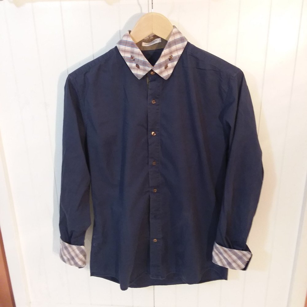 Naracamicie VTG Made in Italy Button Down FLIP Cuff Shirt